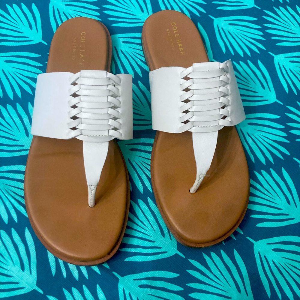 Cole Haan White Sandals